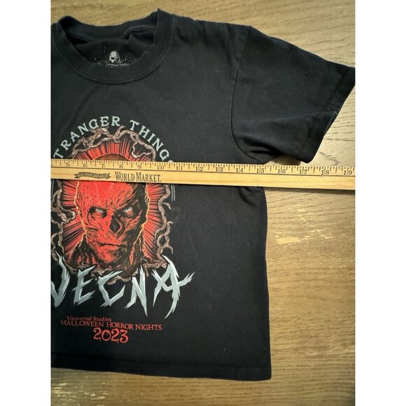 Universal Studios Halloween Horror Night Youth Small Women Baby Tee Vecna 2023 - Picture 4 of 6